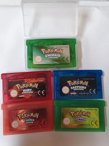 Pokémon Emerald Fire Red Leaf Green Ruby Sapphire GameBoy/DS disponible aux enchères