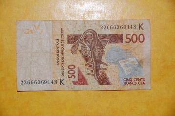 CFA Senegal 500 Francs beschikbaar voor biedingen