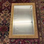 Prachtige geslepen spiegel met verguld houten kader 98x68cm, Antiek en Kunst, Ophalen, Ovaal, 50 tot 100 cm, Minder dan 100 cm