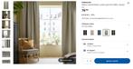 Rideaux IKEA ANNAKAJSA, jamais utilisés, Maison & Meubles, Neuf, 200 cm ou plus, Gris, Enlèvement ou Envoi