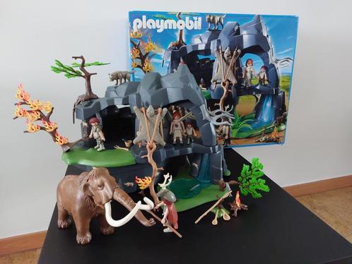 Playmobil 5100 Grote stenen tijdgrot met mammoet, Kinderen en Baby's, Speelgoed | Playmobil, Zo goed als nieuw, Complete set, Ophalen of Verzenden