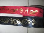 Ruban noir et rouge avec doré, Ophalen of Verzenden, Nieuw, Lint, Band of Elastiek