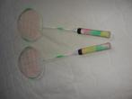 2 raquettes Vintage de Badminton aux couleurs de l'arc en ci, Sports & Fitness, Badminton, Comme neuf, Raquette(s), Enlèvement ou Envoi