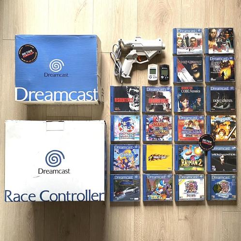Sega Dreamcast-console + games, Games en Spelcomputers, Games | Sega, Zo goed als nieuw, Online, Ophalen of Verzenden