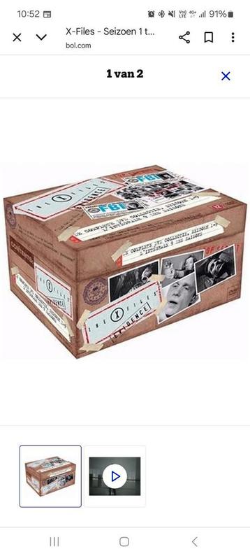 the x files seizoen 1 t/m 9 op 59 dvd's beschikbaar voor biedingen