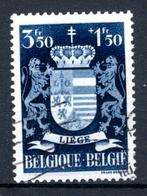 723 gestempeld 1945 - Wapenschilden Liège, Ophalen of Verzenden, Gestempeld, Gestempeld