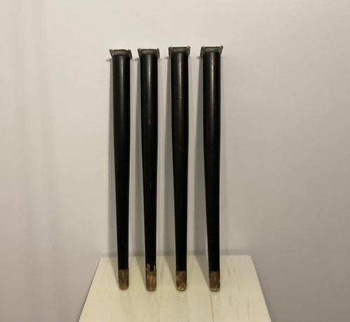 Set van 4 vintage dansette meubelpoten - 49,5 cm tot. hoogte, Hobby en Vrije tijd, Overige Hobby en Vrije tijd, Gebruikt, Ophalen of Verzenden