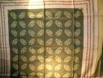 VINTAGE:MUST DE CARTIER AUTHENTIEKE GROENE ZIJDEN SJAAL, Kleding | Dames, Gedragen, Maat 42/44 (L), Ophalen of Verzenden, FOULARD MUST DE CARTIER