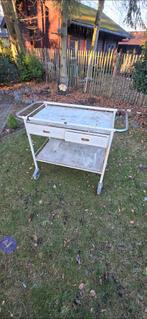Authentieke Vintage Medische Trolley - Ziekenhuiskarretje, Ophalen