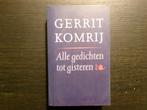 Alle gedichten tot gisteren  -Gerrit Komrij-  Gesigneerd!!!!, Ophalen of Verzenden