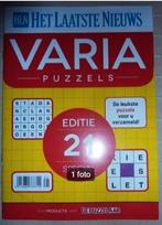 Hln Puzzelboek Varia puzzels, Boeken, Nieuw, Ophalen of Verzenden