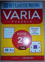 Hln Puzzelboek Varia puzzels, Ophalen of Verzenden, Nieuw