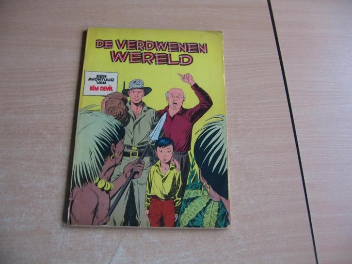 Kim Devil : De verdwenen wereld - 1e druk uit 1957., Boeken, Stripverhalen, Gelezen, Eén stripboek, Ophalen of Verzenden