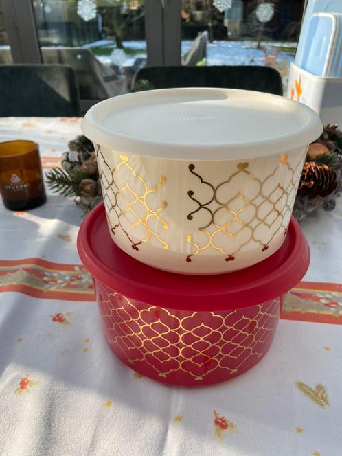 Retro Bewaardozen Tupperware, Huis en Inrichting, Keuken | Tupperware, Nieuw, Bak of Kom, Wit, Rood, Ophalen of Verzenden