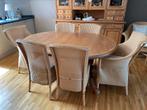 Table extensible avec 6 chaises Lloyd Loom, Maison & Meubles, Salles à manger complètes, Enlèvement, Utilisé