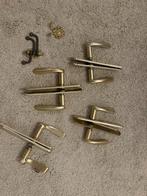 Vergulde klinken en kapstokjes, Enlèvement, Comme neuf, Cuivre ou Laiton, Loquet ou Poignée