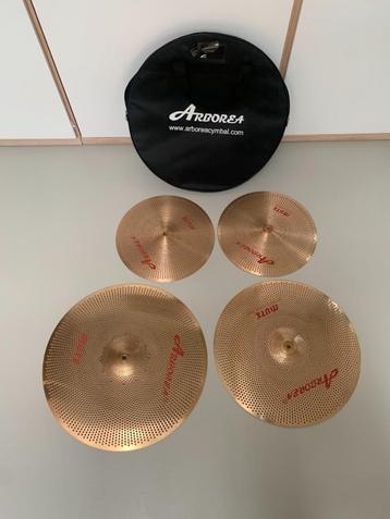 Arborea Bronze-8 Low Noise cymbalen set beschikbaar voor biedingen