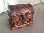 Vintage schatkist (24x19x23cm), Huis en Inrichting, Woonaccessoires | Kisten, Minder dan 50 cm, Minder dan 50 cm, Ophalen of Verzenden