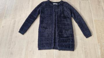 Zwart lang vest S/M