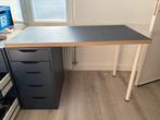 Bureau 60x120 met ladeblok, Ophalen, Gebruikt, Bureau