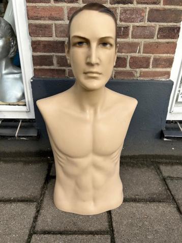 retro heren torso etalagepop paspop mannequin etalagefiguur beschikbaar voor biedingen