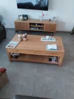 Table de salon en chêne français massif, 100 à 150 cm, Moins de 50 cm, Comme neuf, Enlèvement