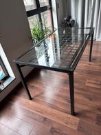 Glazen tafel om aan te eten of te werken. Afmetingen145x78cm, Huis en Inrichting, Woonaccessoires | Krantenbakken en Lectuurbakken