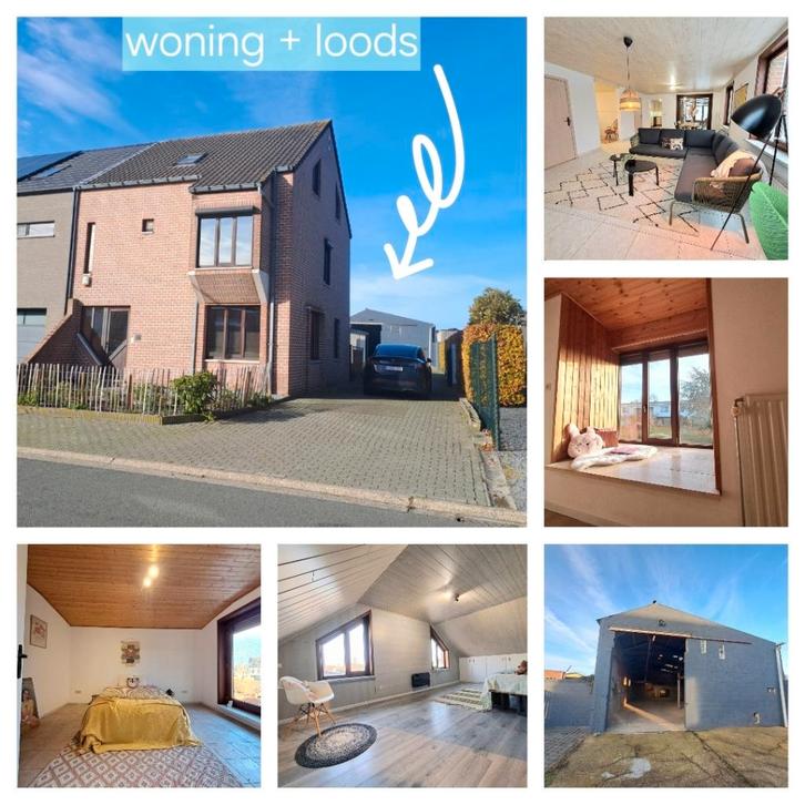 Ruime woning (5slpk) + magazijn, Immo, Maisons à vendre, Province de Limbourg, 500 à 1000 m², Maison Bi-familiale ou Jumelée, Ventes sans courtier