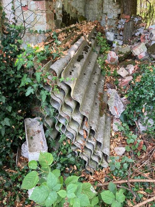 Lot de 9+ plaques Fibrociment, Doe-het-zelf en Bouw, Dakpannen en Dakbedekking, Gebruikt, Dakplaat of Dakpanplaat, Overige materialen