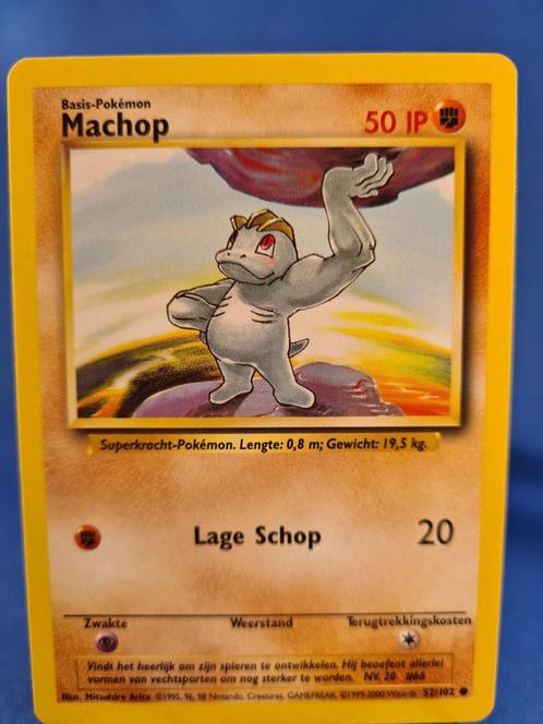 Machop 52/102 - Base (NL), Hobby en Vrije tijd, Verzamelkaartspellen | Pokémon, Zo goed als nieuw, Verzenden