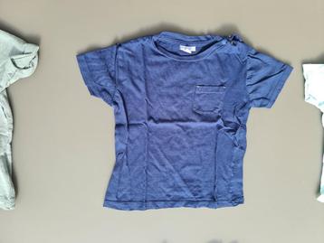 blauw t-shirt met borstzakje, Fagottino, 92