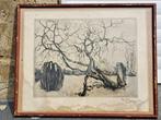 gravure les nones signe eugeen van mieghem, Antiek en Kunst, Ophalen of Verzenden