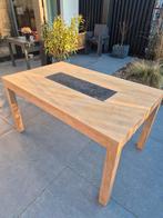 Table de salon chêne et Pierre bleue, Maison & Meubles, Chêne, 100 à 150 cm, 75 cm ou plus, Comme neuf