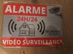 Beveiligingsalarm met metalen plaat. 15x20cm. Verzending mog, Ophalen of Verzenden, Nieuw