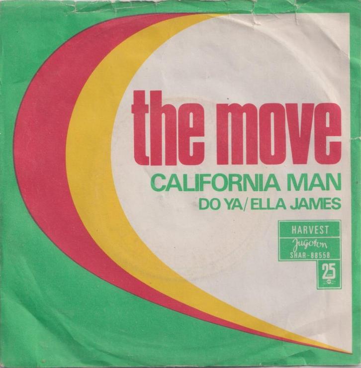 The Move – California man / Da ya / Ella James – Single - EP, Cd's en Dvd's, Vinyl Singles, Gebruikt, EP, Pop, 7 inch, Ophalen of Verzenden