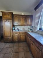 Massief eiken keuken, Huis en Inrichting, Ophalen, Gebruikt, Bruin, 200 cm of meer