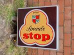 Reclame dubbelzijdig Speciale Stop bier vintage, Ophalen, Gebruikt