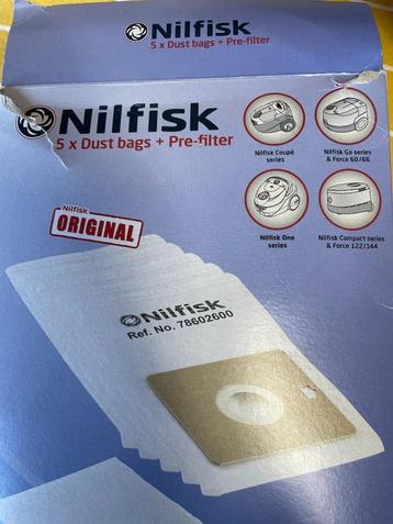 Nilfisk stofzuigerzakken 4zakken  nr-76602600, Elektronische apparatuur, Ophalen, Nieuw, Stofzuiger
