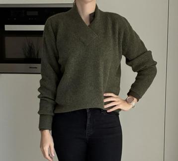 Donkergroene gebreide trui van Scotch&Soda (Maat S) beschikbaar voor biedingen
