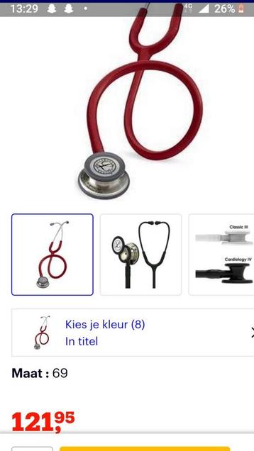 Nieuwe stethoscoop + bloeddrukmeter , beschikbaar voor biedingen
