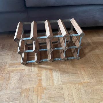 10/12 flessenopslag, Huis en Inrichting, Woonaccessoires | Wijnrekken, Ophalen, Gebruikt, Hout