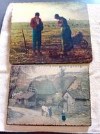 Kunstafdruk op dikke houten blok, Enlèvement