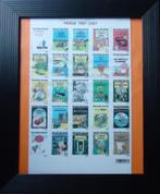 Hergé 1907- 2007 : Feuille de 25 timbres - Tintin, Collections, Personnages de BD, Comme neuf, Tintin, Image, Affiche ou Autocollant