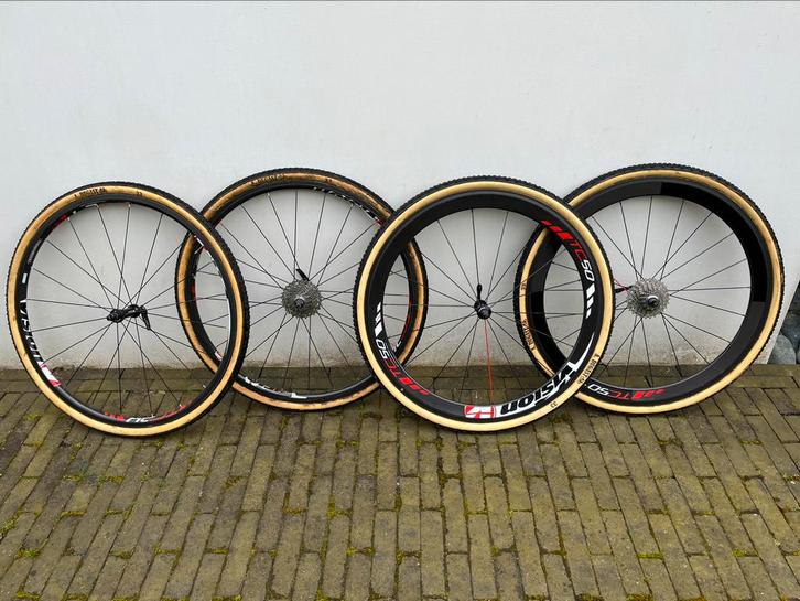 Carbon Vision tube wielen voor velgrem, Fietsen en Brommers, Fietsonderdelen, Zo goed als nieuw, Wiel, Ophalen of Verzenden