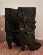 Black leather boots — Massimo Dutti, Ophalen, Hoge laarzen, Massimo Dutti, Zwart