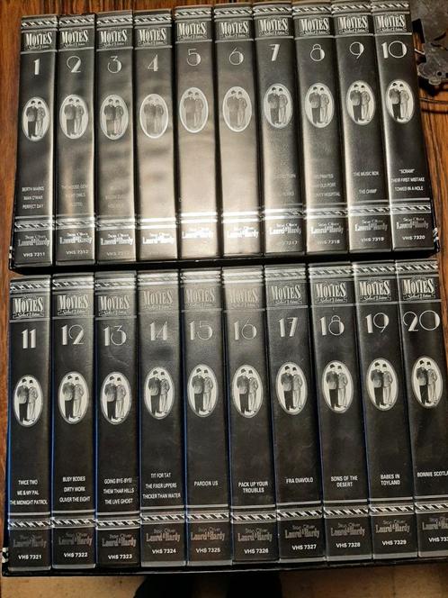 20 K7 vhs- Laurent & Hardy - Engels onder Nederlandse titels, Cd's en Dvd's, VHS | Film, Zo goed als nieuw, Ophalen of Verzenden