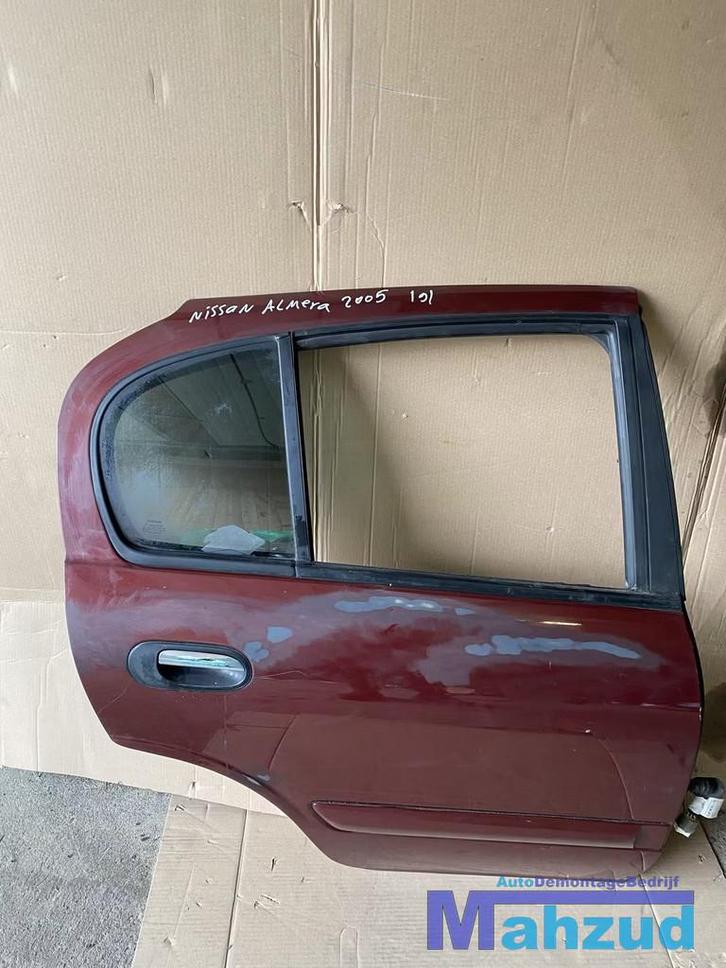 NISSAN ALMERA ROOD AX5G Rechts achter deur portier, Auto-onderdelen, Carrosserie, Deur, Nissan, Achter, Rechts, Gebruikt