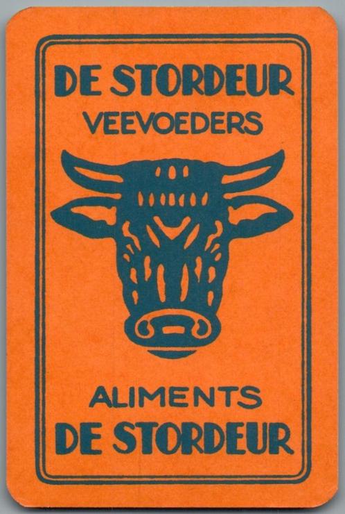 speelkaart - LK12991 - De Stordeur voeders, Verzamelen, Speelkaarten, Jokers en Kwartetten, Zo goed als nieuw, Speelkaart(en)