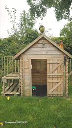 Speelhuisje in hout + speelkeuken B170 D135 H160, Ophalen, Hout