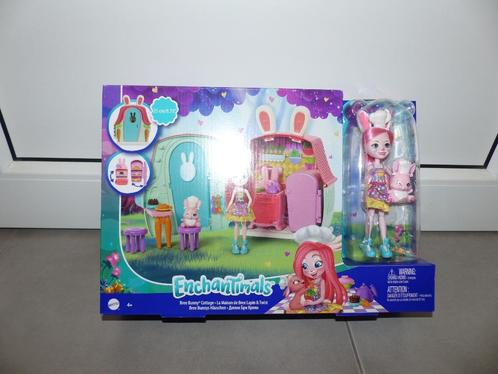 Enchantimals Bunny Bree meeneemhuisje - nieuw, Kinderen en Baby's, Speelgoed | Poppen, Nieuw, Verzenden